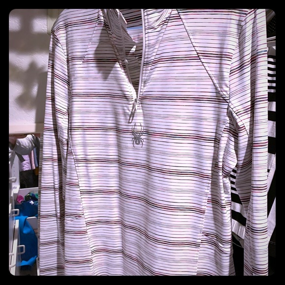 Spyder Tops - Spyder long sleeve 1/2 zip mock turtle neck top.